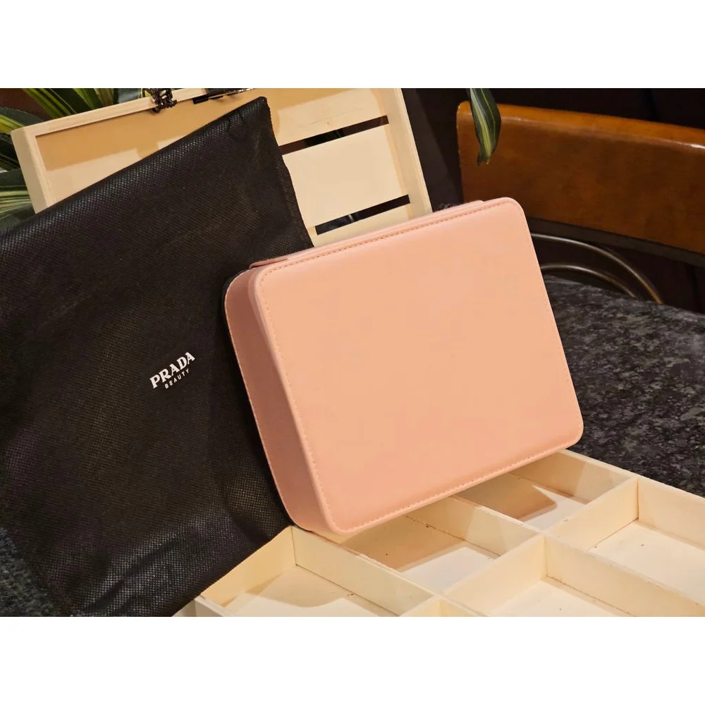 Prada Black & Pink Square Hard Travel Case NWT - Picture 7 of 17